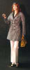 Sarah posable female mannequin in fleshtone with makeup, featuring a round chrome base and supporting rods. - Image 5 of 0