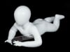 Toddler Mannequin Egghead Glossy White Crawling - Image 2 of 0