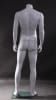 White male headless mannequin in gloss white finish with foot and calf support, ideal for retail displays. - Image 3 of 0