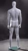 Glossy white egghead male mannequin for retail clothing display and fashion merchandising - Image 2 of 0