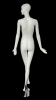 Glossy White Female Mannequin with Abstract Head from www.zingdisplay.com - Image 2 of 0