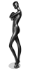 Matte Black Abstract Vogue Female Mannequin - Arms Crossed - Image 2 of 0