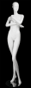 Matte White Abstract Vogue Female Mannequin - Arms Crossed - Image 1 of 0
