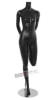 Female Yoga Mannequin Matte Black Hip Flexor Stretch Headless Changeable Heads - Image 1 of 0
