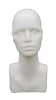 White lightweight plastic female abstract head display for jewelry and accessories - Image 1 of 0