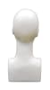 White lightweight plastic female abstract head display for jewelry and accessories - Image 3 of 0