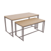 small satin nickel nesting display table retail fixture zing display - Image 2 of 0