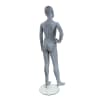 slate gray kid mannequin right hand on hip retail display zing display - Image 4 of 0