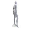 egghead female mannequin slate gray arms at sides pose 2 - Image 3 of 0