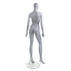 egghead female mannequin slate gray arms at sides pose 2 - Image 4 of 0