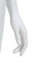 Trendy Abstract Head Matte White Female Mannequin – Pose 3 by Zing Display on glass base - Image 9 of 0