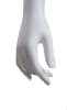 Trendy Abstract Head Matte White Female Mannequin – Pose 3 by Zing Display on glass base - Image 10 of 0
