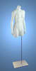 Freestanding female torso in white. Can also be fitting with a flange so it can hang. - Image 2 of 0
