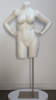 plus size 3/4 headless female mannequin hands on hips swiss coffee zing display - Image 1 of 0