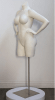 plus size 3/4 headless female mannequin hands on hips swiss coffee zing display - Image 2 of 0