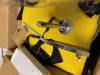 Round metal mannequin base with foot peg and ankle rod support for stable retail display - Image 2 of 0