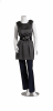 white headless female fiberglass mannequin with detachable parts and brushed chrome base retail display - Image 1 of 0