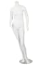 white headless female fiberglass mannequin with detachable parts and brushed chrome base retail display - Image 2 of 0