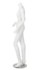 white headless female fiberglass mannequin with detachable parts and brushed chrome base retail display - Image 4 of 0
