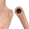Flesh-tone headless female torso display with removable arms and glass base - Image 5 of 0