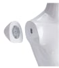 Male Unbreakable Half Torso Form with Removable Arms and Shoulder Stubs on Chrome Stand - Image 6 of 0