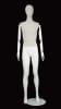 Linen Mixed Fabric Female Mannequin Egghead with Wooden Posable Arms - Image 1 of 0