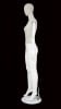 Linen Mixed Fabric Female Mannequin Egghead with Wooden Posable Arms - Image 2 of 0