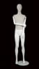 Linen Mixed Fabric Female Mannequin Egghead with Wooden Posable Arms - Image 5 of 0