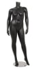matte black plus size female mannequin left leg out retail display zing display - Image 2 of 0