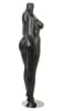 matte black plus size female mannequin left leg out retail display zing display - Image 3 of 0