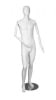Matte White Male Mannequin With Posable Wooden Arms - Image 2 of 0