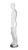 Matte White Male Mannequin With Posable Wooden Arms - Image 3 of 0