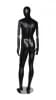 Matte Black Male Mannequin With Posable Wooden Arms - Image 4 of 0