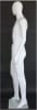 Matte White Male Egghead Mannequin - Right Leg Bent - Image 2 of 0