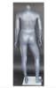 Headless athletic build matte grey female mannequin by Zing Display with muscular physique and glass base - Image 3 of 0