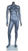 Headless athletic build matte grey female mannequin by Zing Display with muscular physique and glass base - Image 5 of 0
