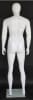 6' 2" Glossy White Egghead Male Mannequin - Leg Out - Image 3 of 0