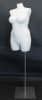 Plus Size White Jersey Dress Form with base - Image 2 of 0