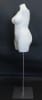 Plus Size White Jersey Dress Form with base - Image 3 of 0