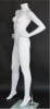 Matte White 5' 4" Headless Female Mannequin - Hands on Hips - Image 3 of 0