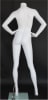 Matte White 5' 4" Headless Female Mannequin - Hands on Hips - Image 4 of 0