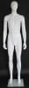 6' 1" Slender Glossy White Egghead Male Mannequin - Image 1 of 0