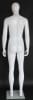 6' 1" Slender Glossy White Egghead Male Mannequin - Image 3 of 0