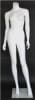 Matte White 5' 4" Headless Female Mannequin - Angled Pose - Image 1 of 0