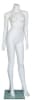 Matte White 5' 4" Headless Female Mannequin - Angled Pose - Image 5 of 0