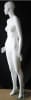 Matte White Female Mannequin with Molded Hair and Realistic Facial Features - Image 2 of 0