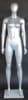 Metallic Silver Female Egghead Mannequin - Wide Stance - Image 1 of 0