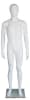 5'8" Abstract Egghead Matte White Male Mannequin - Image 5 of 0