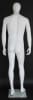 6' 2" Matte White Egghead Male Mannequin - Image 3 of 0