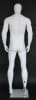 Matte White Athletic Egghead Male Mannequin - Image 4 of 0